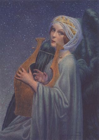 Femme_lyre