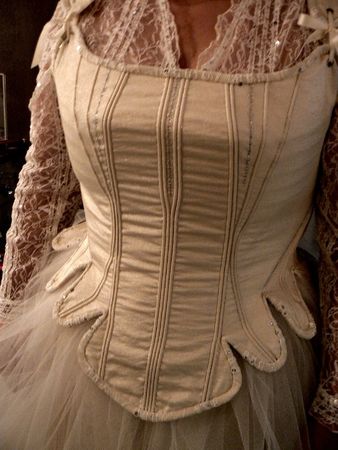 corset cordé robe de mariée marjorie g création