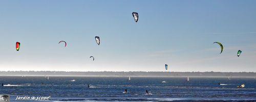 Kytesurf en Arcachon -Plage Pereire mi-novembre 2010