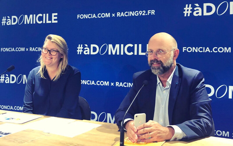Agathe Weil et Frédéric Fougerat Conf de presse Foncia