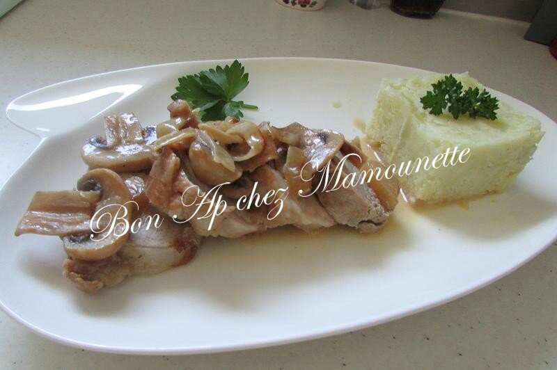 filet mignon de porc champignons et son écrasé de pdt 018