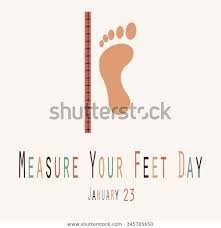 Résultat de recherche d'images pour "measure your feet day"