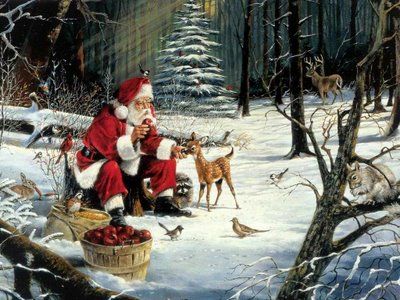 Santa_Claus_forest_friends