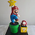 Gâteau <b>Mario</b> bros / <b>Mario</b> gravity cake