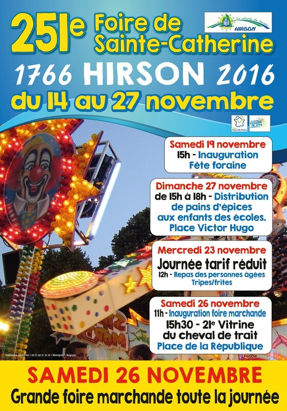 FOIRE SAINTE CATHERINE 2016 affiche