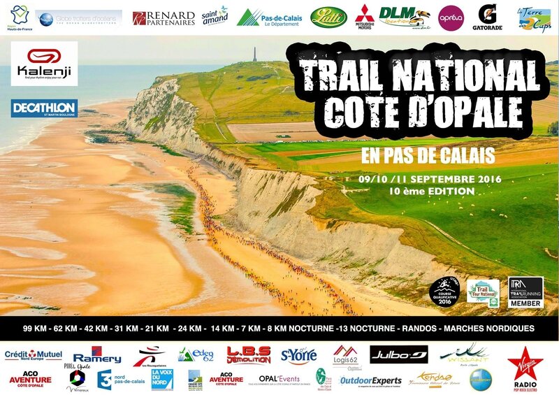 Affiche Trail Cote d'Opale 2016