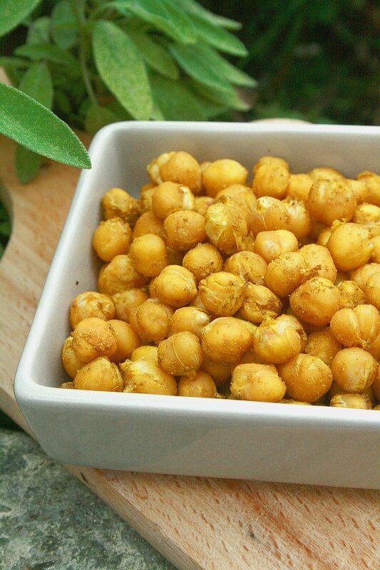 Pois chiche grillées au curcuma et cumin