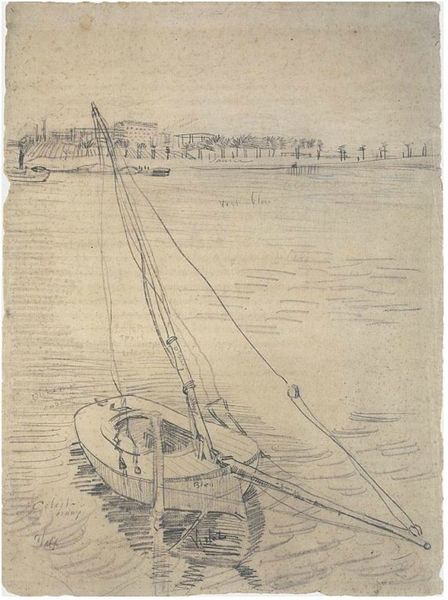 Sailing-Boat-on-the-Seine-at-Asnières