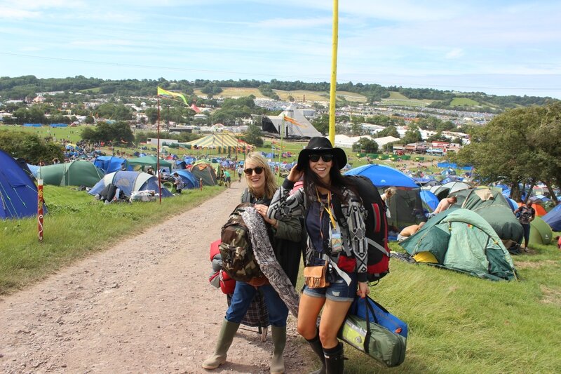 Glastonbury festival 2014 punter openning gate festivalière