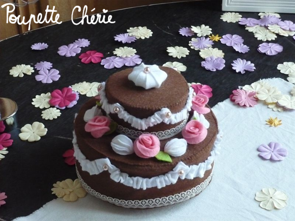 gâteau mariage feutrine 05