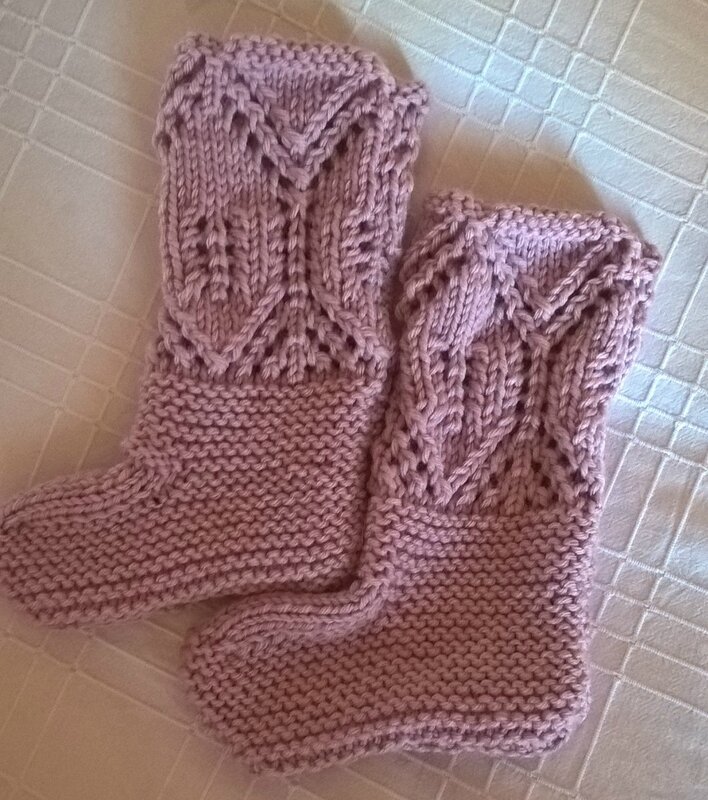 chaussons roses