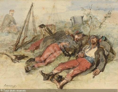 Andrieux, soldats à la guerre de 1870