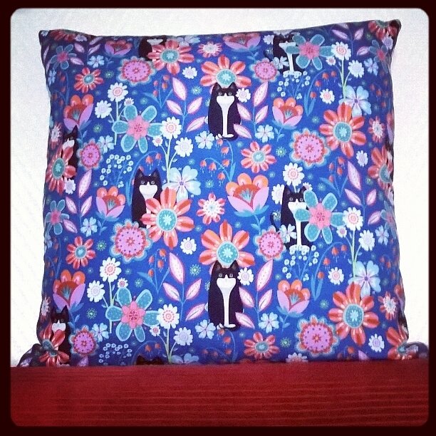 Coussin aux couleurs d'Odile Bailloeul