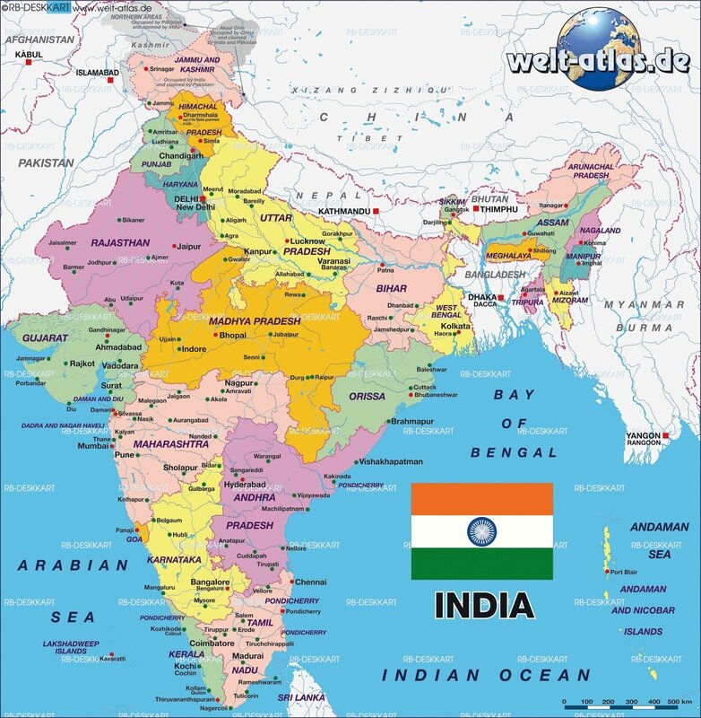 map india political