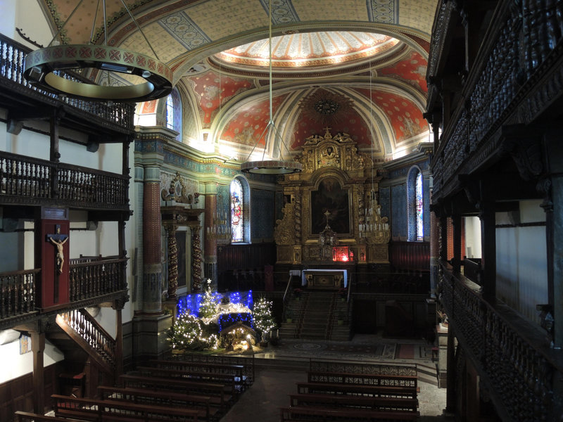 Cambo-les-Bains, église Saint-Laurent, intérieurs, vue d'ensemble (64)