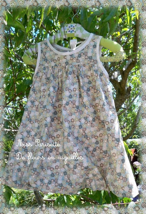 robe ballon de fleurs en aiguilles miss parisette