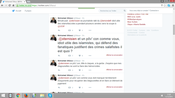 Sifaoui-Insultes-Grossièretés