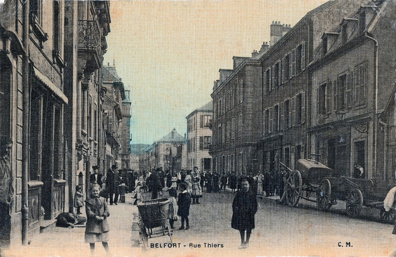 Belfort CPA Rue Thiers BF 1903-08