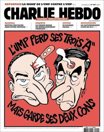 Copé, Fillon, Les Unes de Charlie Hebdo, UMP, élections une 1067