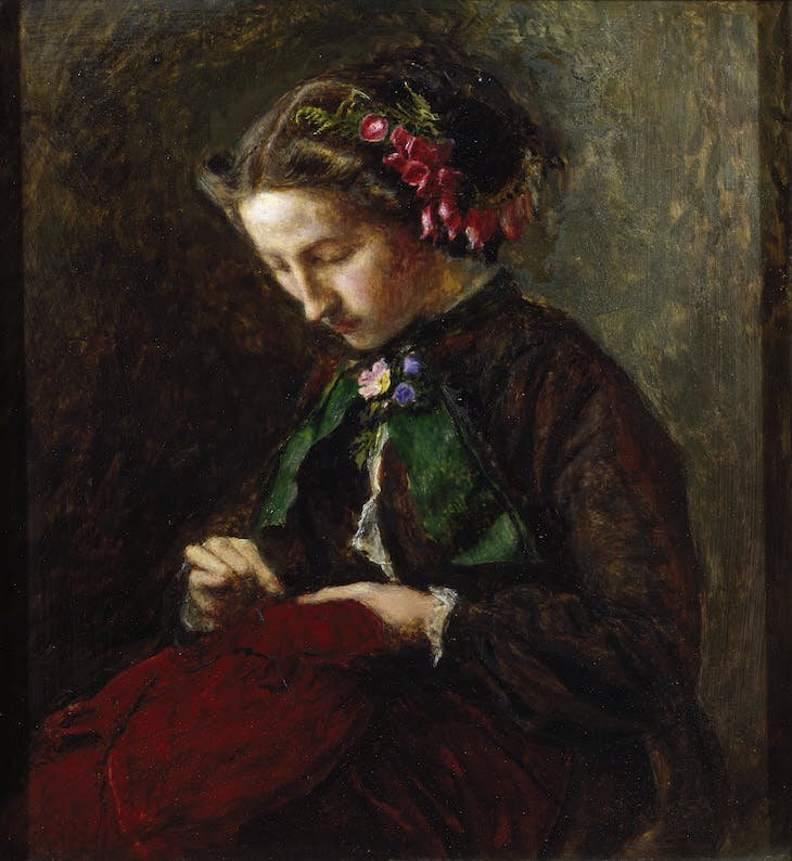103_Effie-with-foxgloves-in-her-Hair-by-John-Everett-Millais