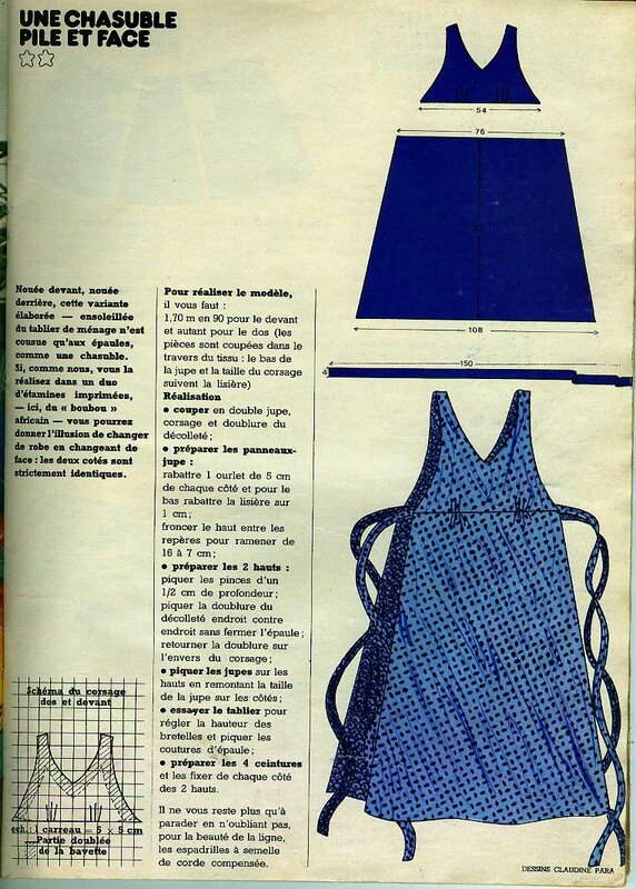 le patron de la robe boubou