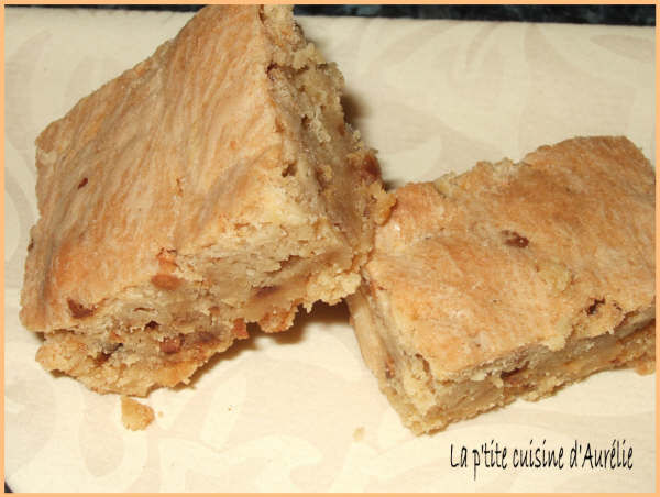 Blondie aux chocolat blanc et nougatine recettes **Pièce Montée En Nougatine Et Macarons Pour Baptême**