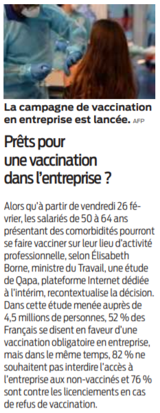 2021 02 25 SO Prêt pour une vaccination dans l'entreprise