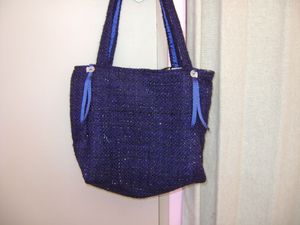 sac laine bleu nuit