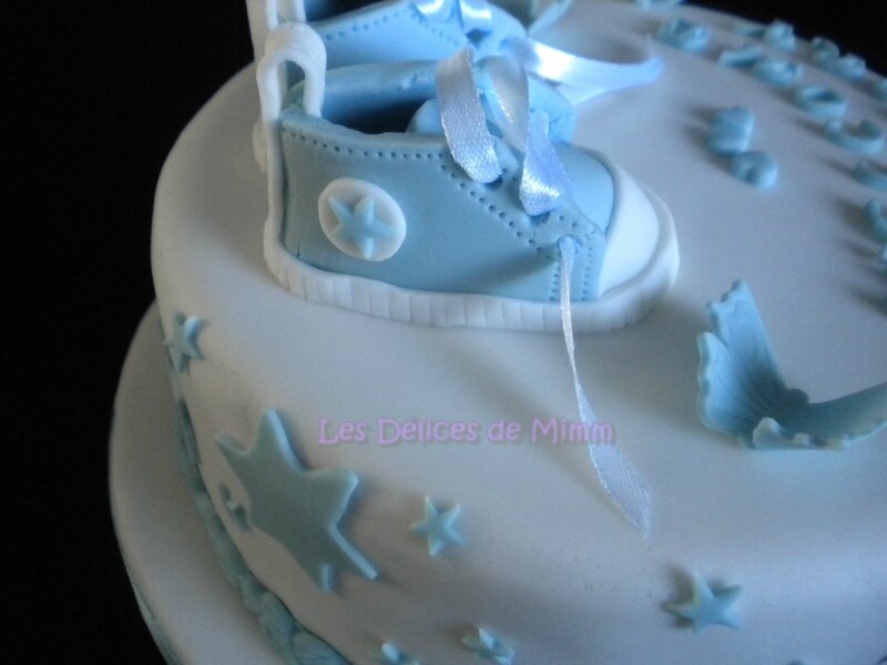 Gâteau pour une baby shower (pâte à sucre) 8