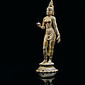 An important bronze figure of Uma, South India, <b>Chola</b> <b>period</b>, 12th century