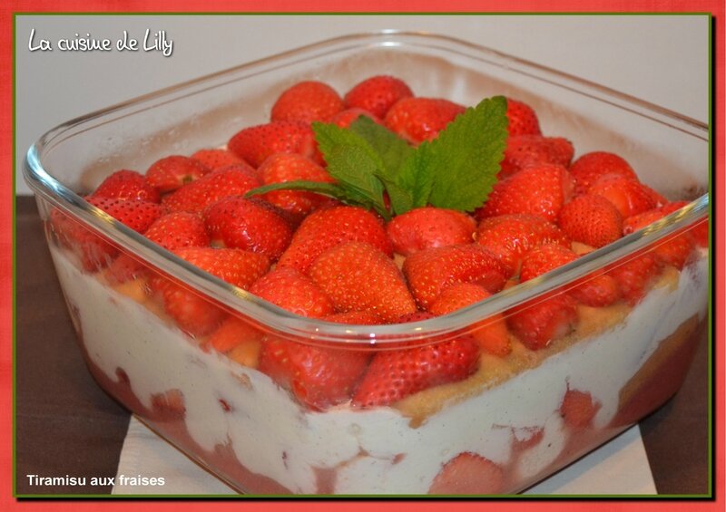 tiramisu aux fraises