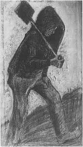 Dessin Van Gogh - Man with spade 2