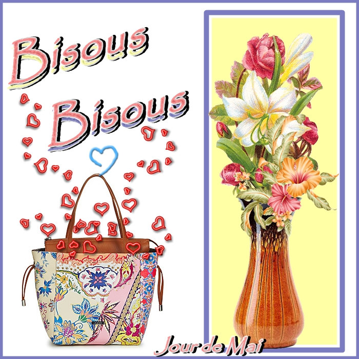 Bisous sortis du sac et fleurs 27032022