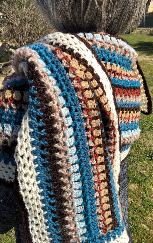 étole multicolore-crochet- La chouette bricole (12)
