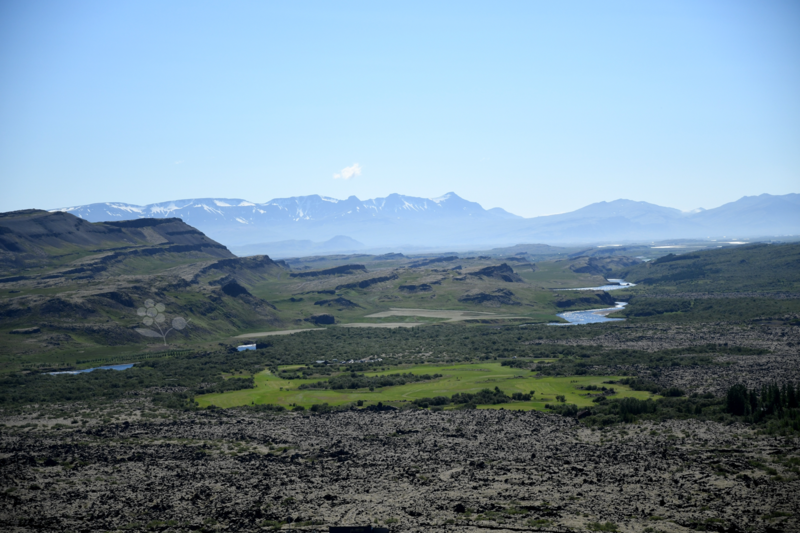 Islande, paysage volcan Grábrók