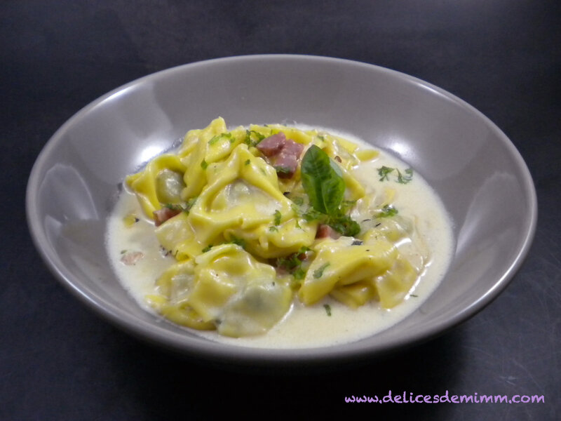 Tortellini à la crème de parmesan