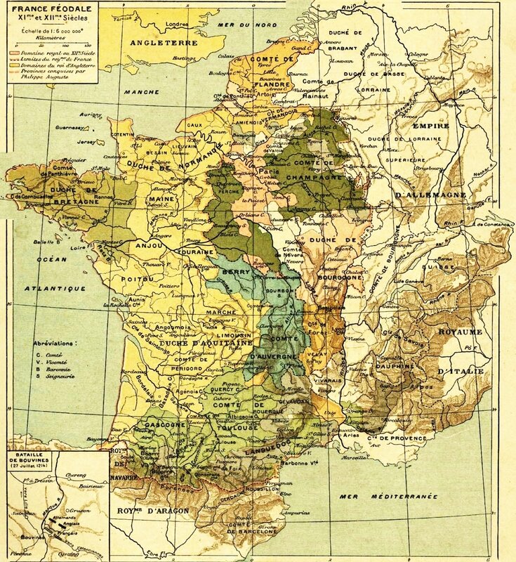 carte france moyen age - HISTOIRE DE POITOU