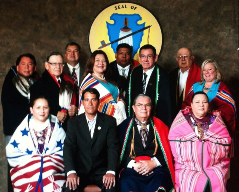 Le Congrès de la Nation Osage (John est au 2ème rang 3ème à droite