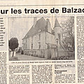 220e anniversaire de la naissance de <b>Balzac</b>