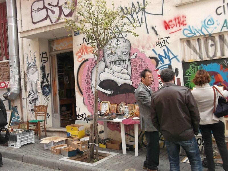 bouquiniste et fresque