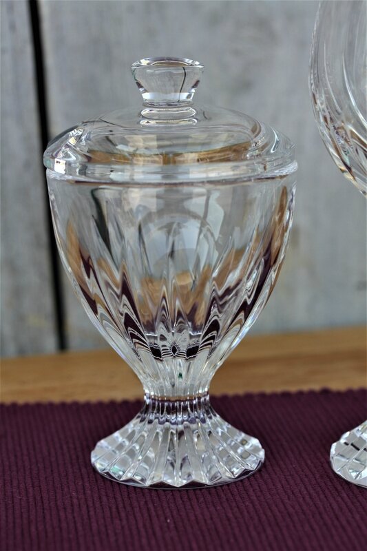 Moutardier en cristal Baccarat Massena