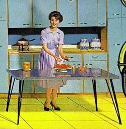 La femme au foyer dans les années 50