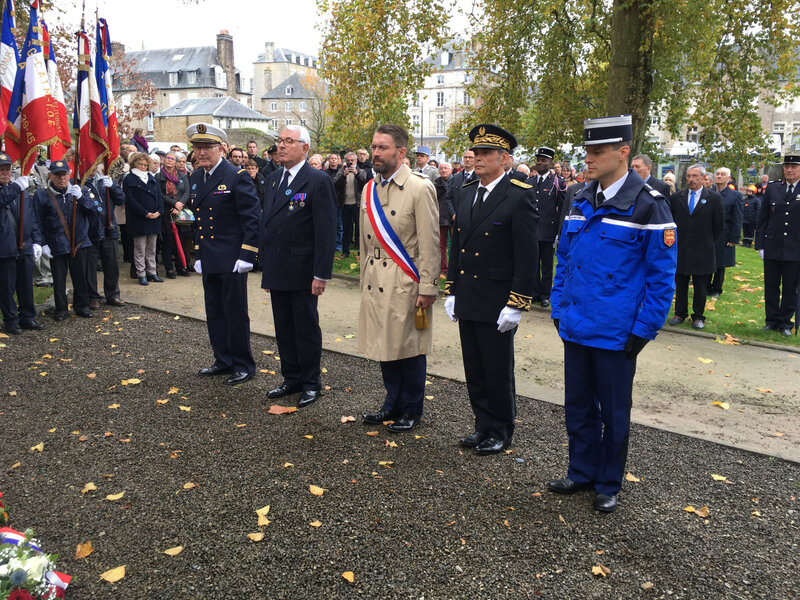 commémoration_Centenaire_Armistice_Avranches_2018_David Nicolas_Gilles Traimont_Grégory Van Blitz_monument souvenir français