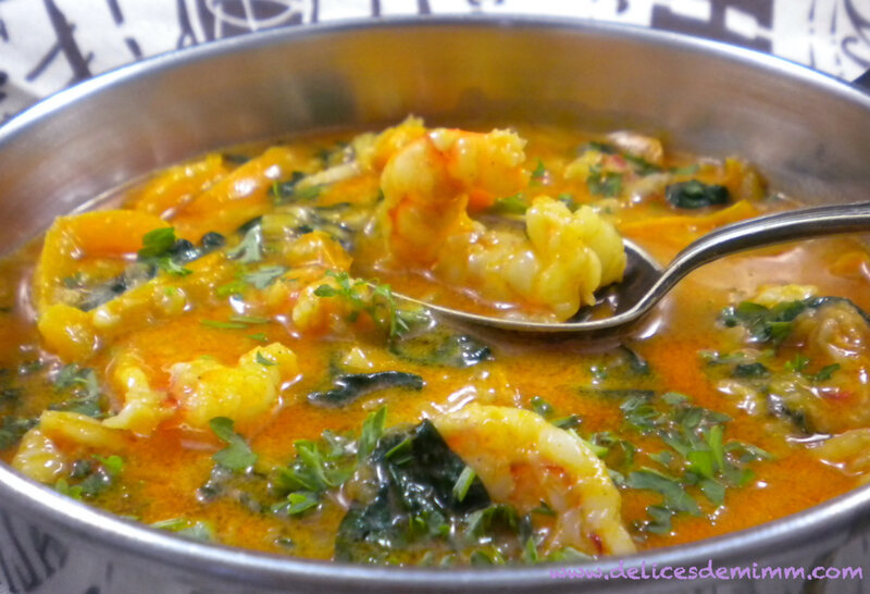 Crevettes au curry rouge à la thaï 2