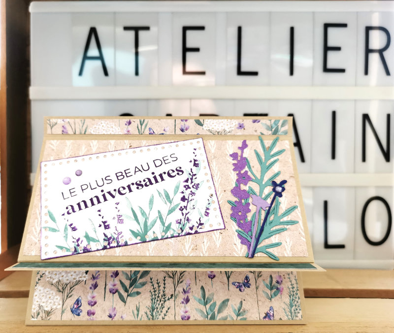 4d1 RC live 1 Carte livre chevalet Painted lavender et Everydays thanks
