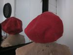 chapeau en lin rouge (4)