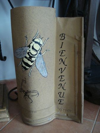 Tuile bienvenue abeille