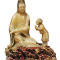 Collection of Chinese <b>soapstone</b> carvings from the Collection of The Baroness Dunn