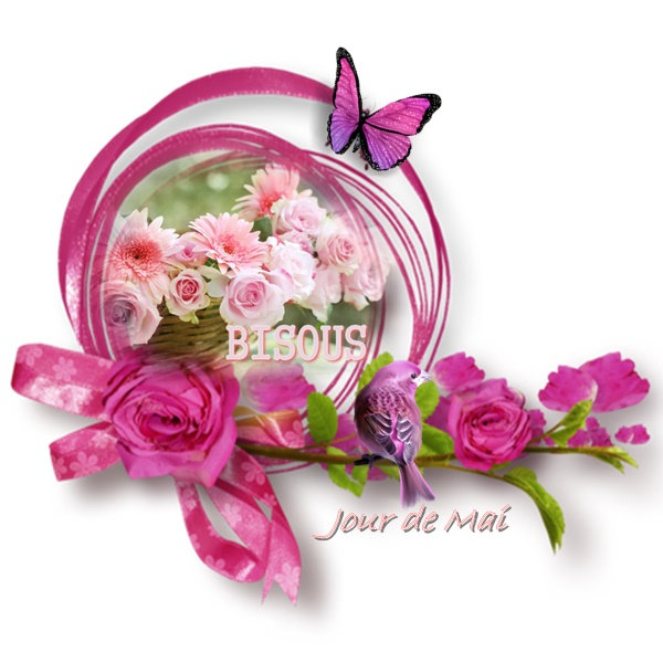 Bisous fleurs roses 09042022