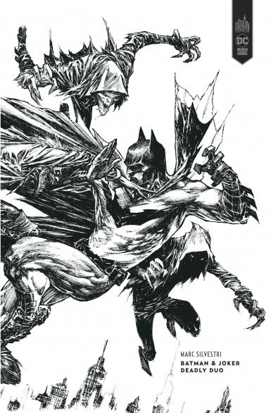 black label batman & joker deadly duo black & white